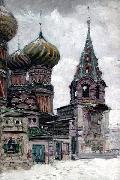 Nikolay Nikanorovich Dubovskoy St. Basil's Cathedral oil painting artist